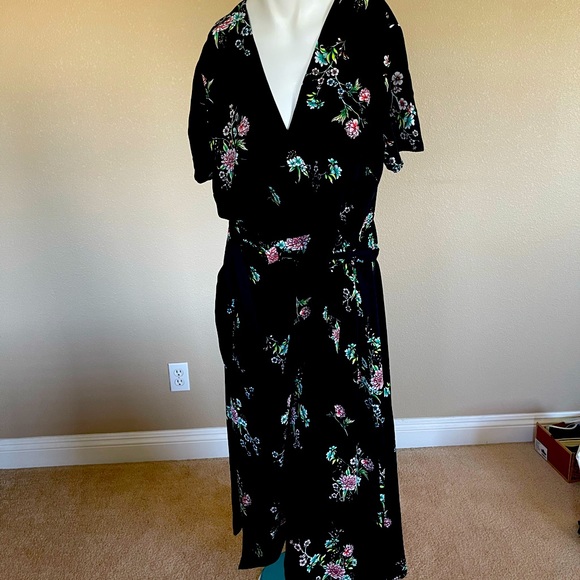 H&M Dresses Hm Floral Wrap Dress Poshmark